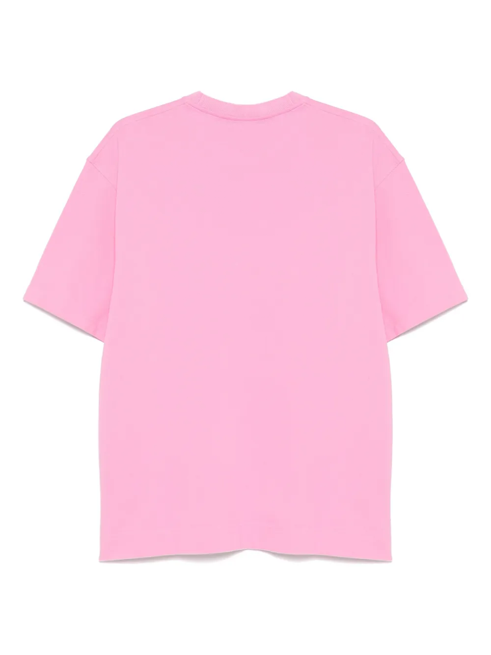 Acne Studios T-shirt met geborduurd logo - Roze