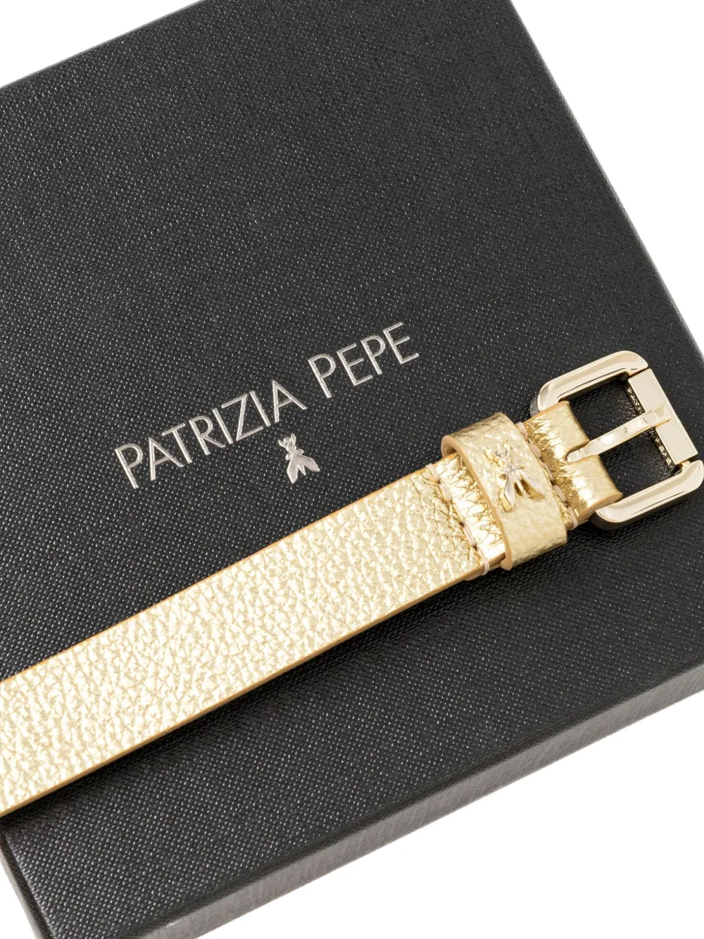 Patrizia Pepe Leren riem Goud