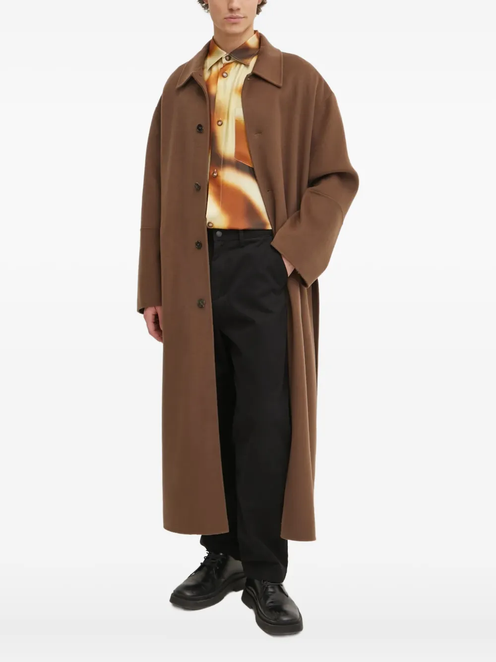 Nanushka Sebas abstract-print shirt | Neutrals | Image 1