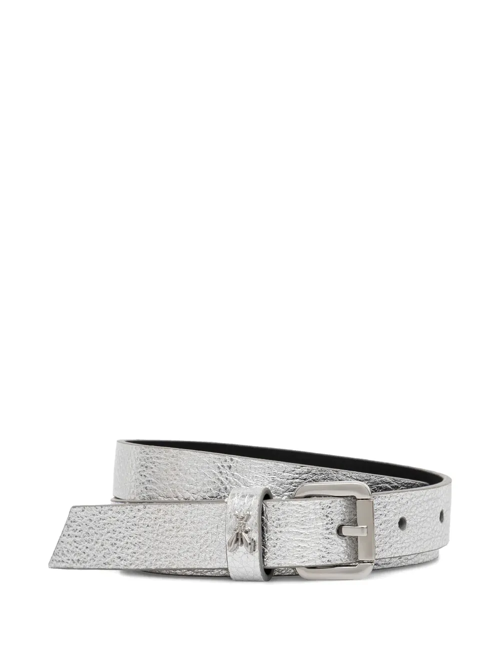 Patrizia Pepe Leren riem Zilver