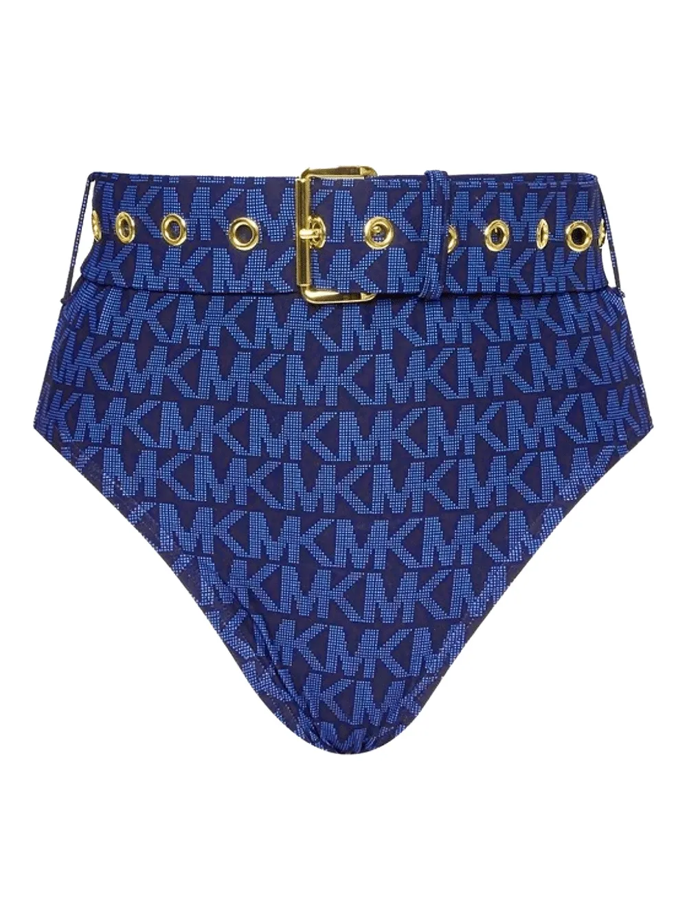 Michael Michael Kors Logo Belted Biking Briefs In Blue