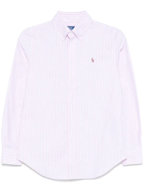 Polo Ralph Lauren ピンクストライプ シャツ Size4 Polo Ralph Lauren ストライプ シャツ | ピンク | FARFETCH JP