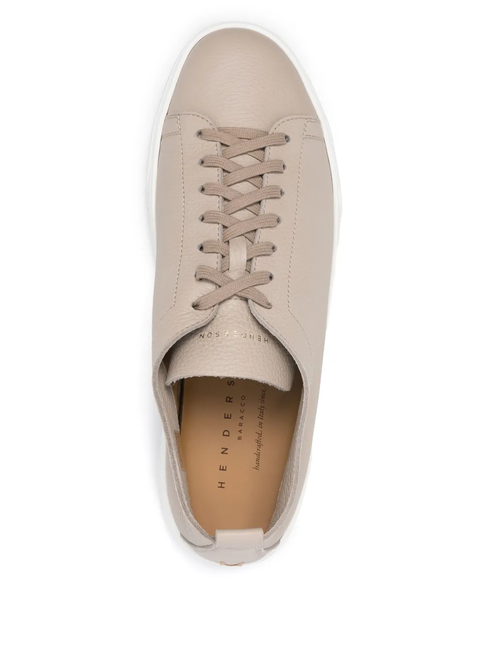 Henderson Baracco leather sneakers Neutrals