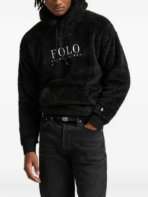 Polo Ralph Lauren logo-embroidered fleece hoodie