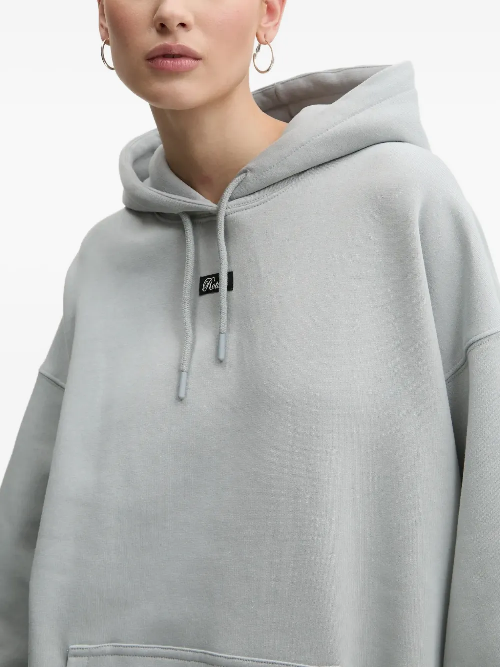 ROTATE BIRGER CHRISTENSEN Hoodie met logopatch Blauw