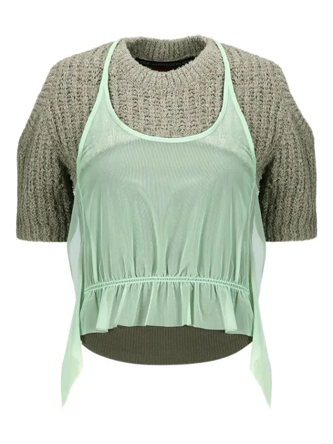 Andersson Bell ruffled knit top