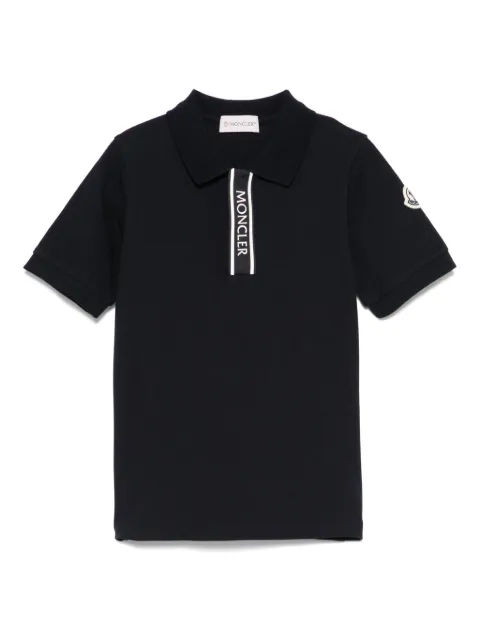 Moncler Enfant Polo in cotone con logo