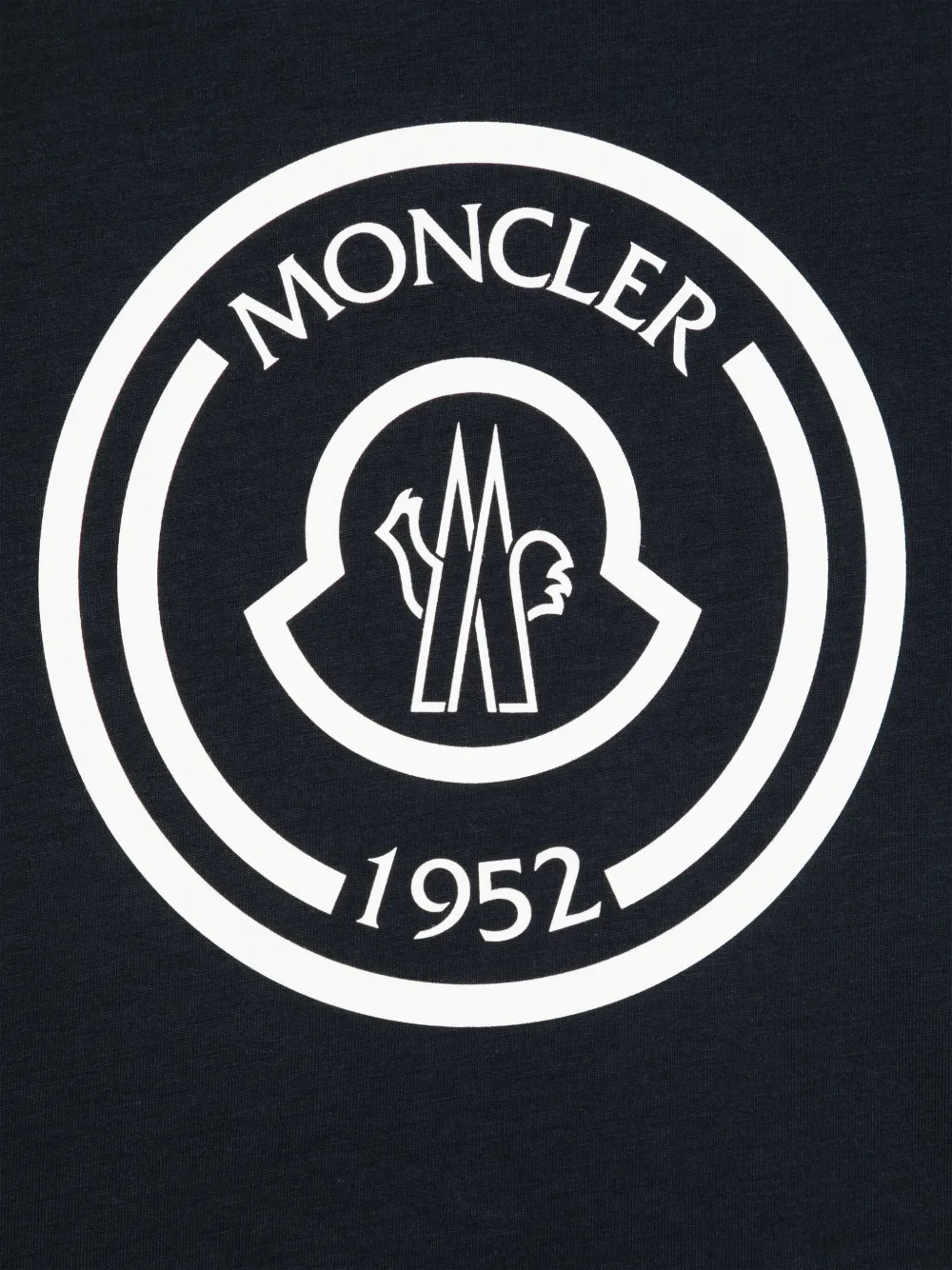 Moncler Enfant Katoenen T-shirt met Optical-logo Blauw