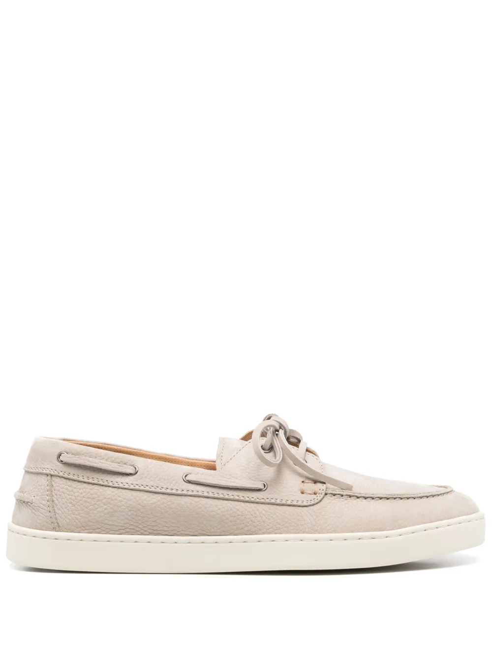 Henderson Baracco suede boat shoes Neutrals