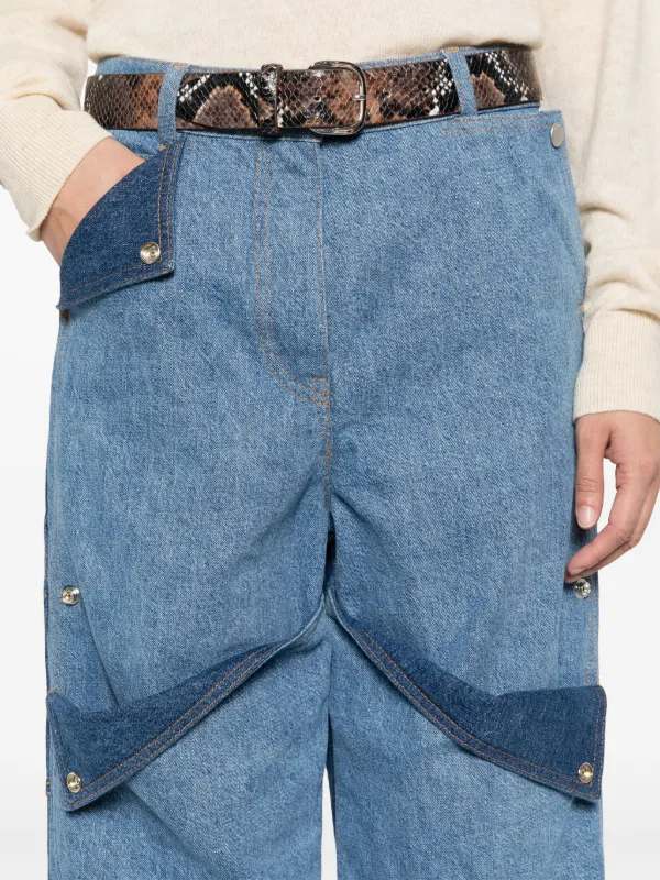 デニム・ジーパン KENZO Women Denim Pants FF52DP2306B4 DB BLUE AYAME wide jeans in stretch japanese denim | Women's | KENZO
