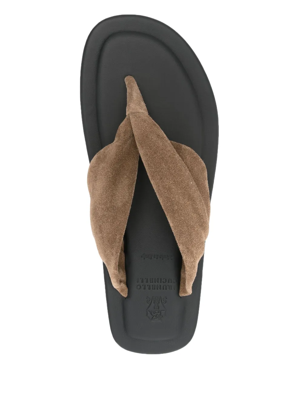 Brunello Cucinelli suede sandals Brown