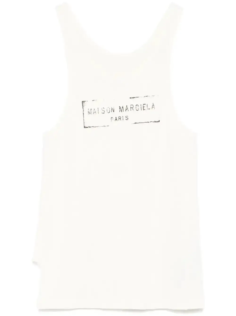 logo-print tank top