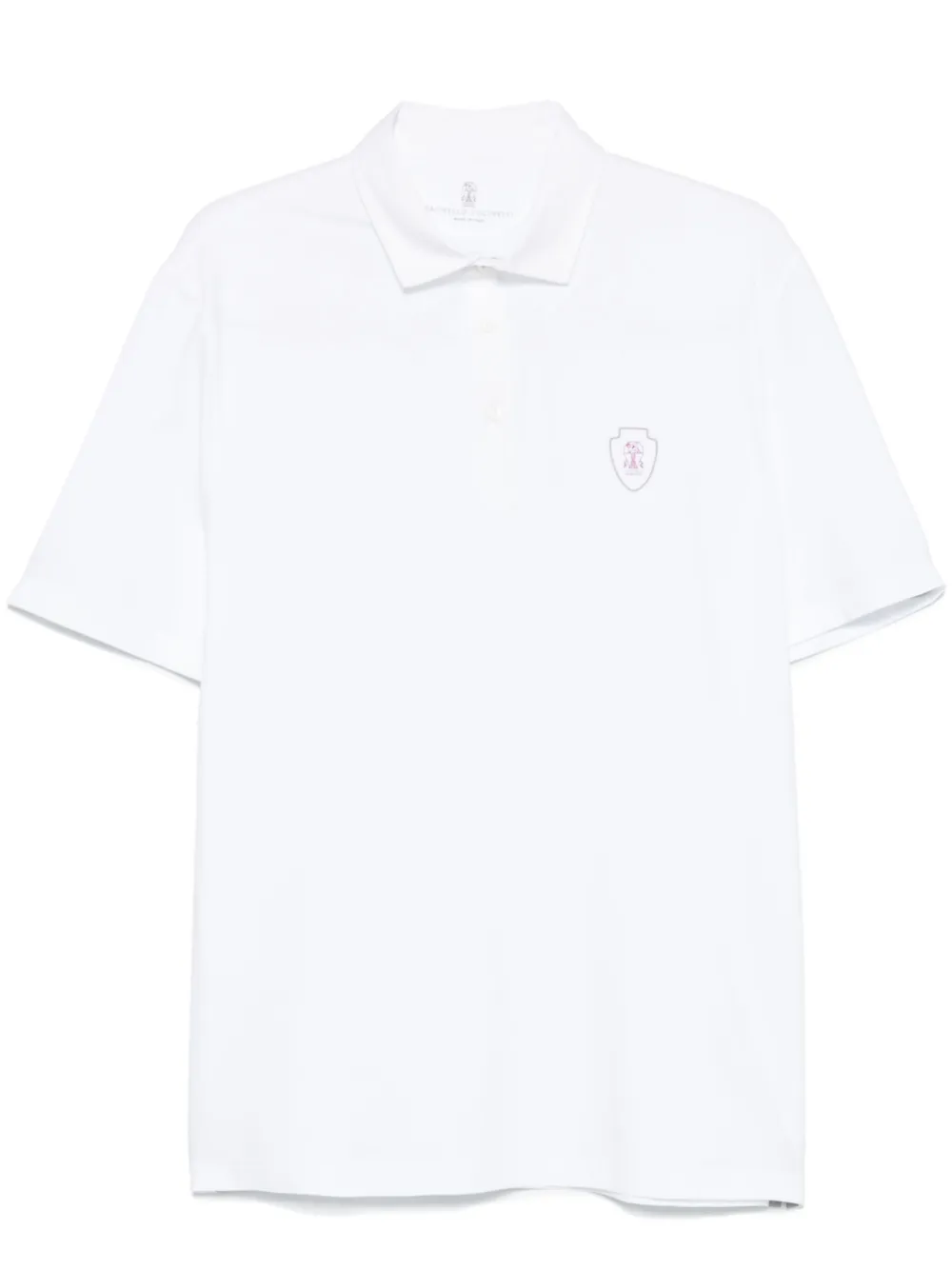 Brunello Cucinelli polo à design stretch | blanc | Image 1