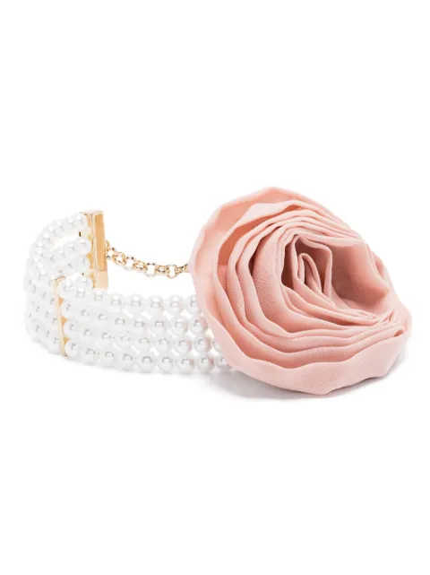 Blumarine gargantilla con apliques florales