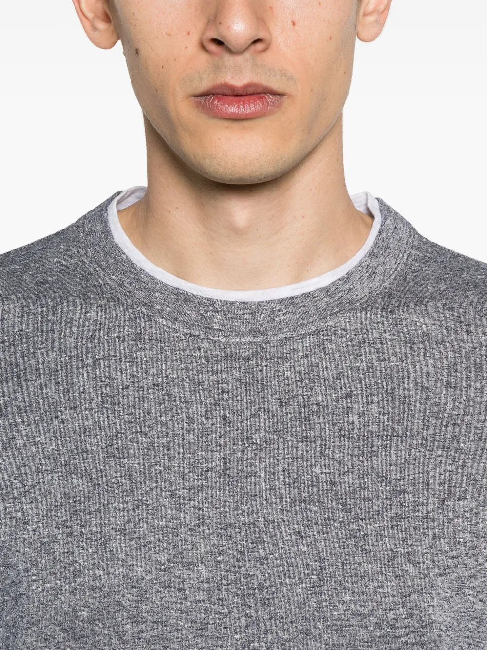 Brunello Cucinelli T-shirt met gemêleerd-effect Blauw