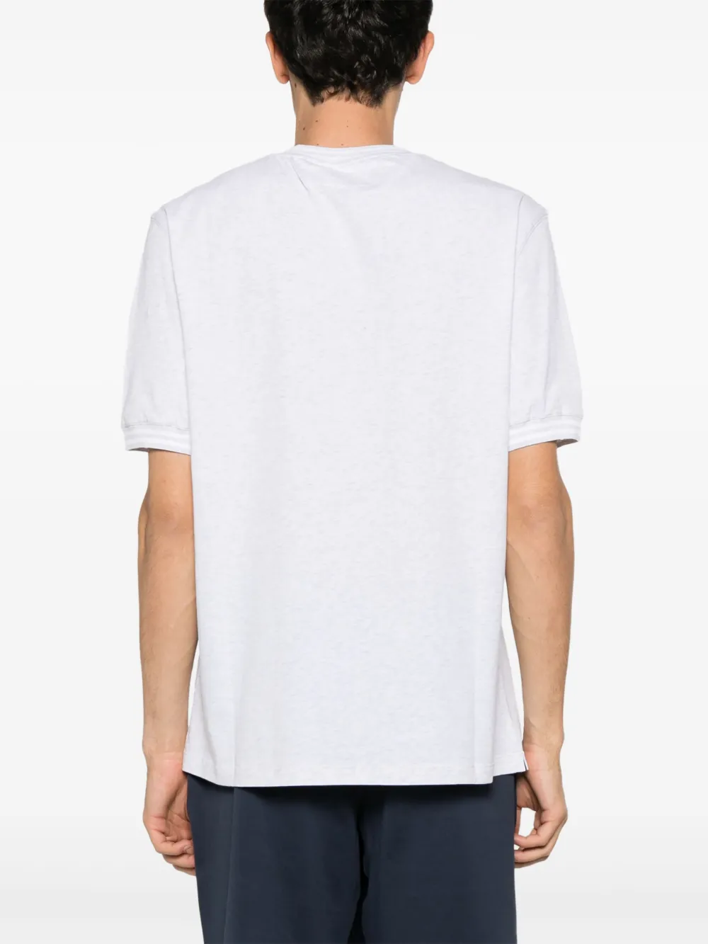 Brunello Cucinelli Lichtgewicht jersey T-shirt Grijs