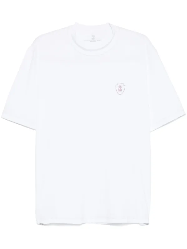 ユ*ん様 BRUNELLO CUCINELLI レイヤードホワイト Tシャツ Brunello Cucinelli レイヤード Tシャツ | ホワイト | FARFETCH JP