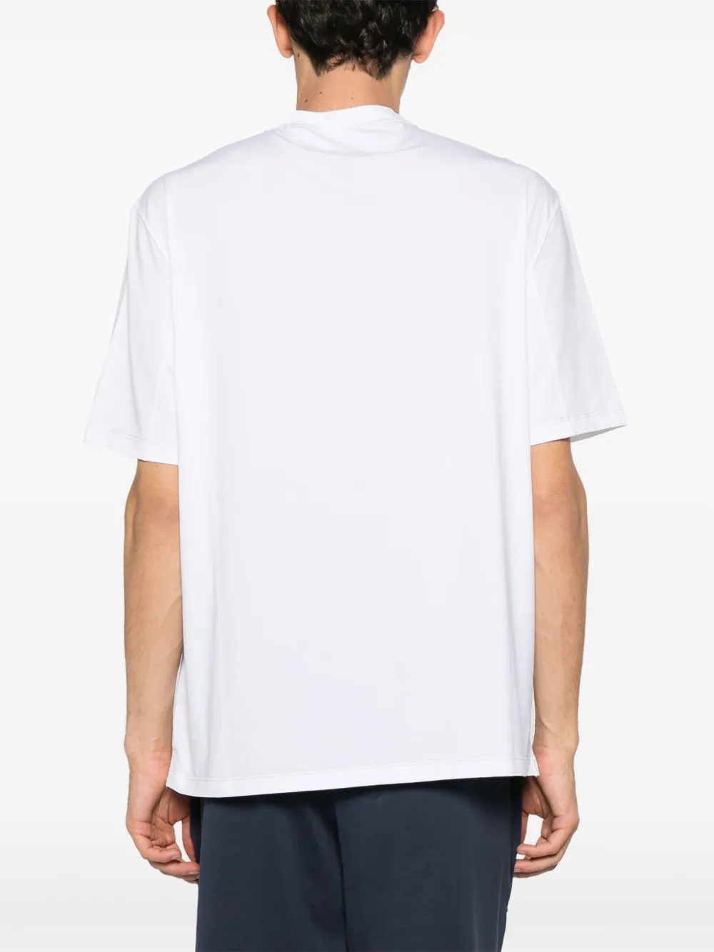 Brunello Cucinelli T-shirt met gelaagd detail Wit
