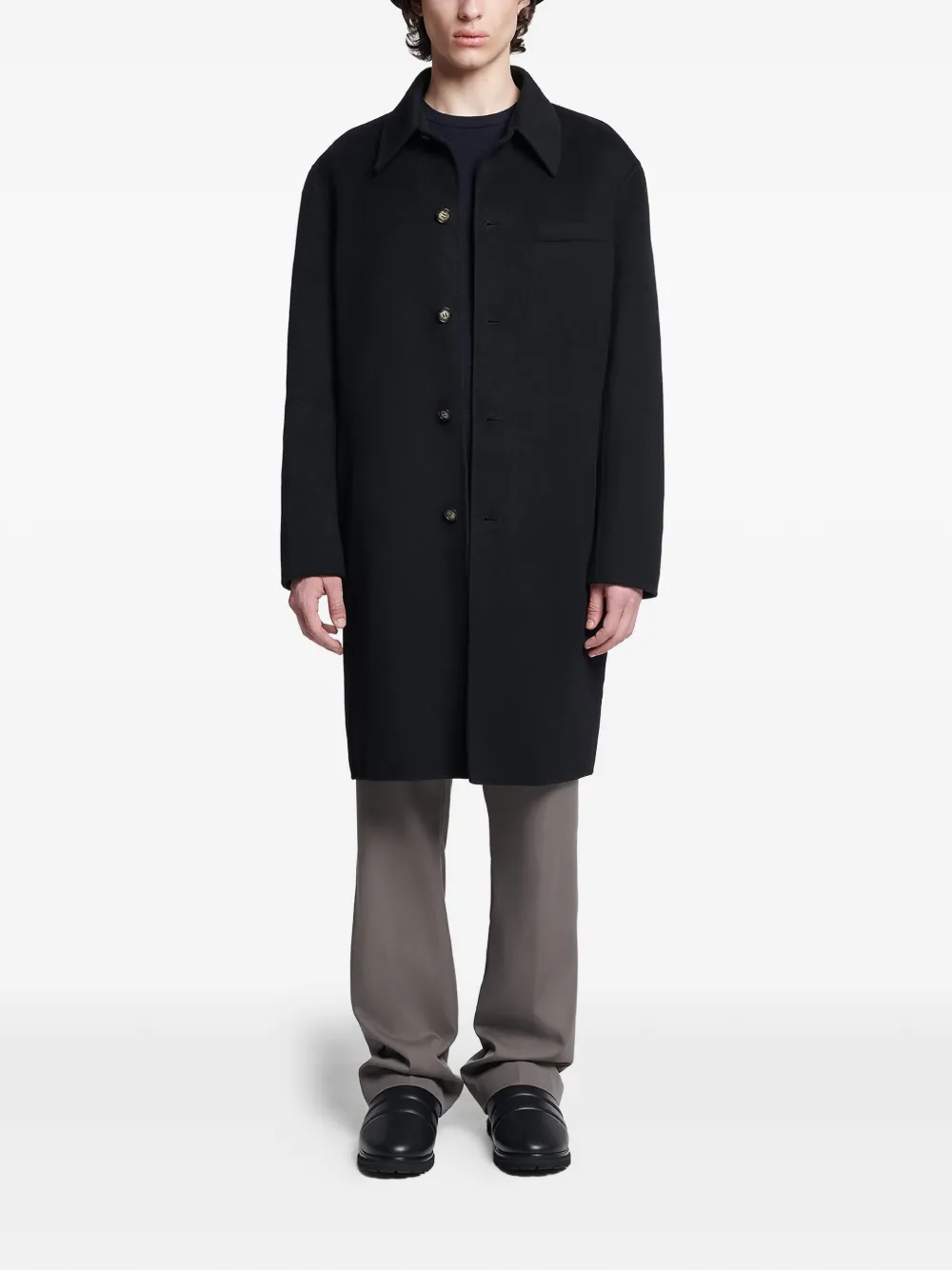 Nanushka button-fastening pocket coat | Single Breasted Coats | Image 2