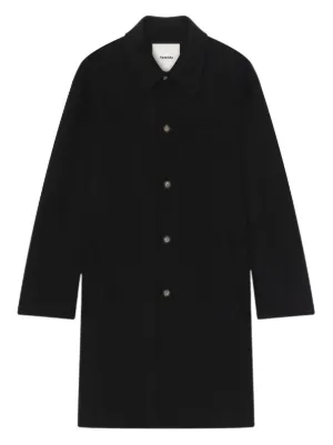 LEMAIRE Belted double-breasted Coat | Black | FARFETCH
