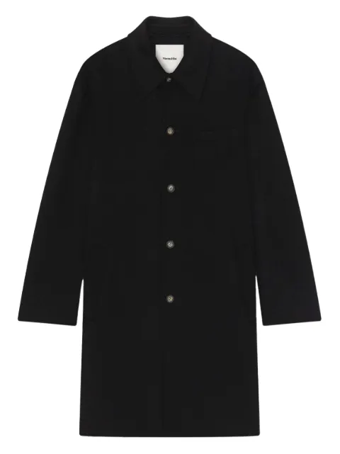 Nanushka abrigo bolsillo con botón