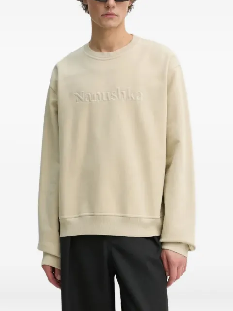 Nanushka logo-embroidered sweatshirt