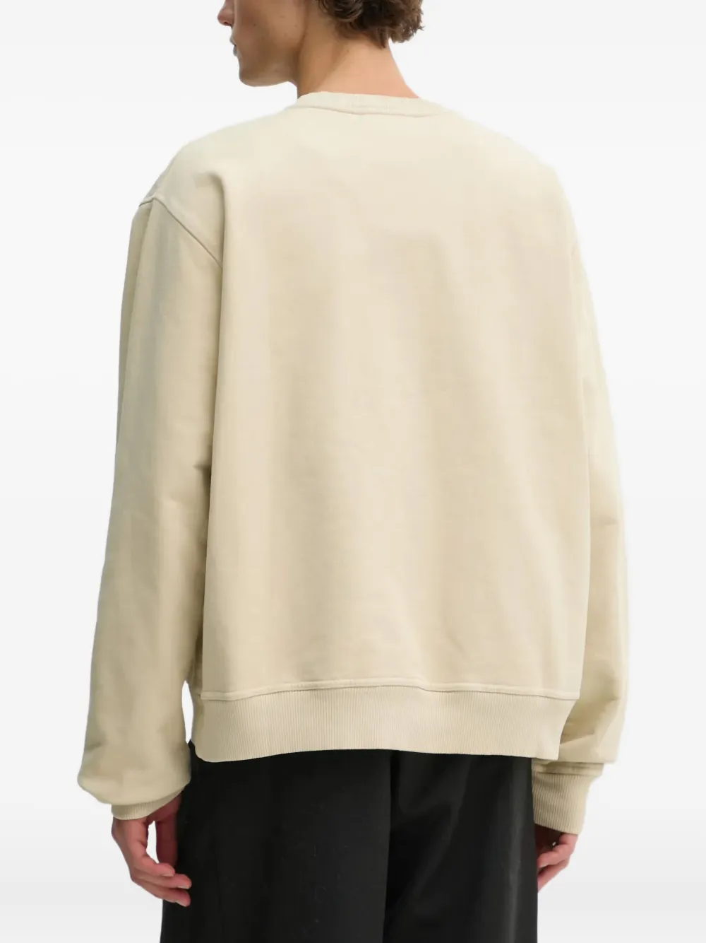 Nanushka Sweater met geborduurd logo Beige