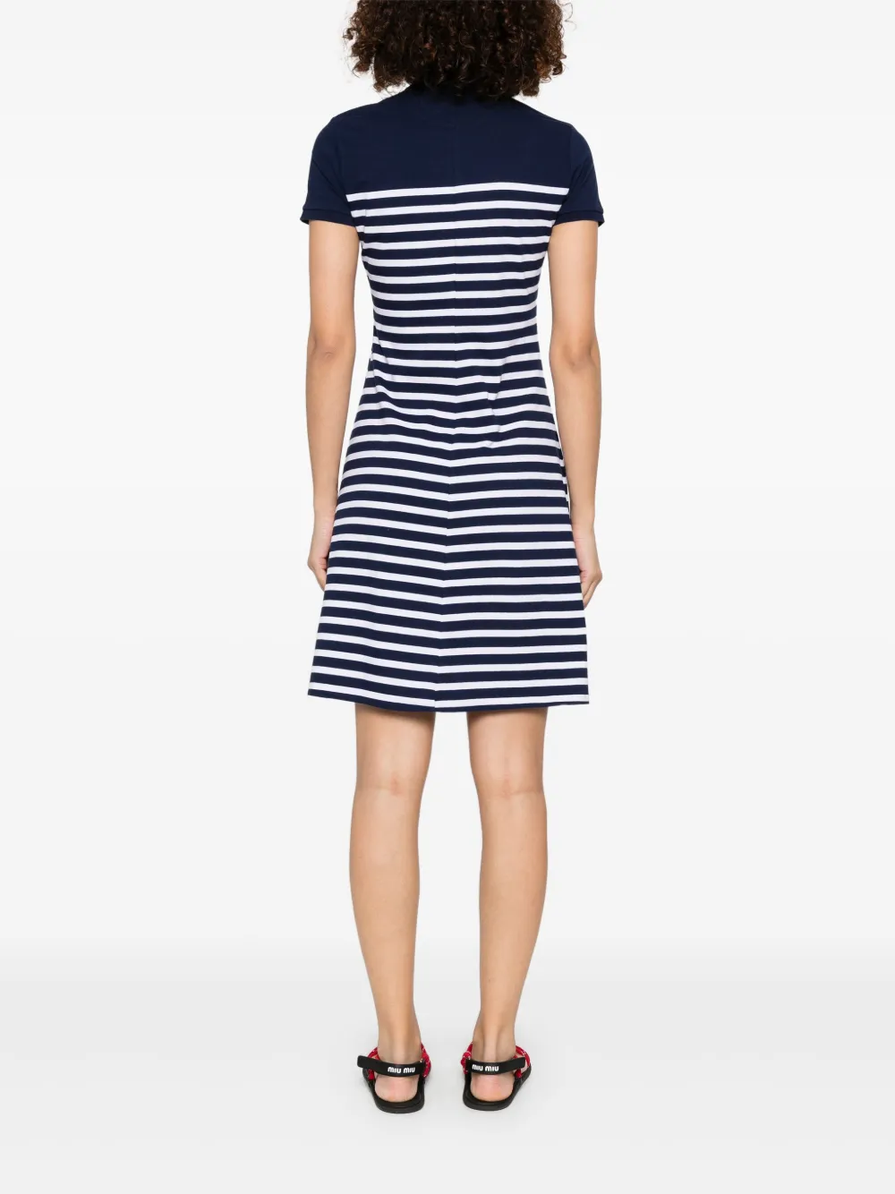 Polo Ralph Lauren Gestreepte mini-jurk Blauw