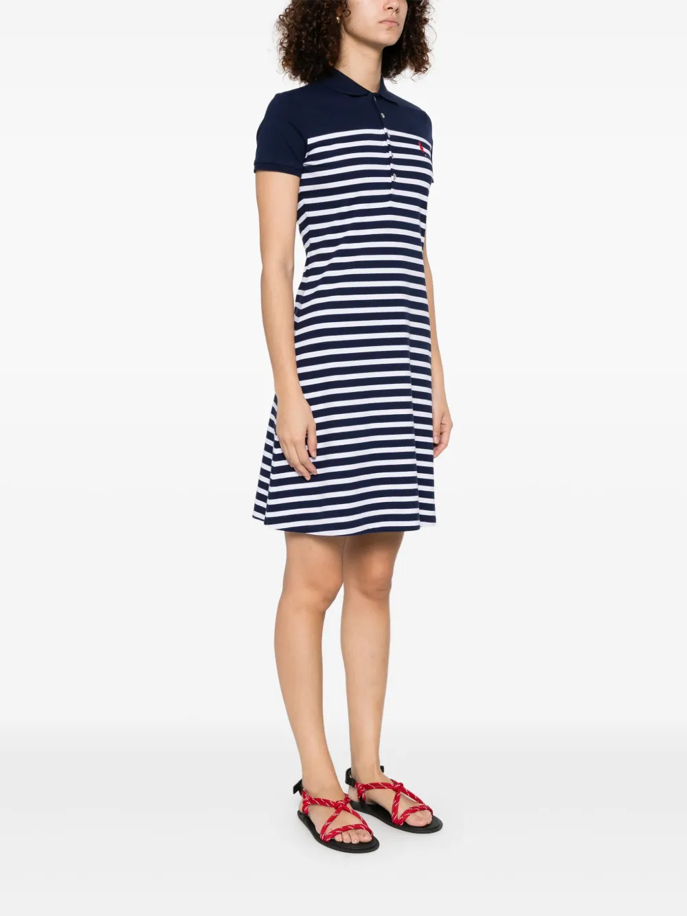 Polo Ralph Lauren Gestreepte mini-jurk Blauw