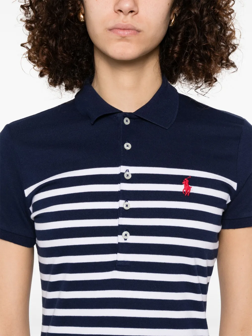 Polo Ralph Lauren Gestreepte mini-jurk Blauw