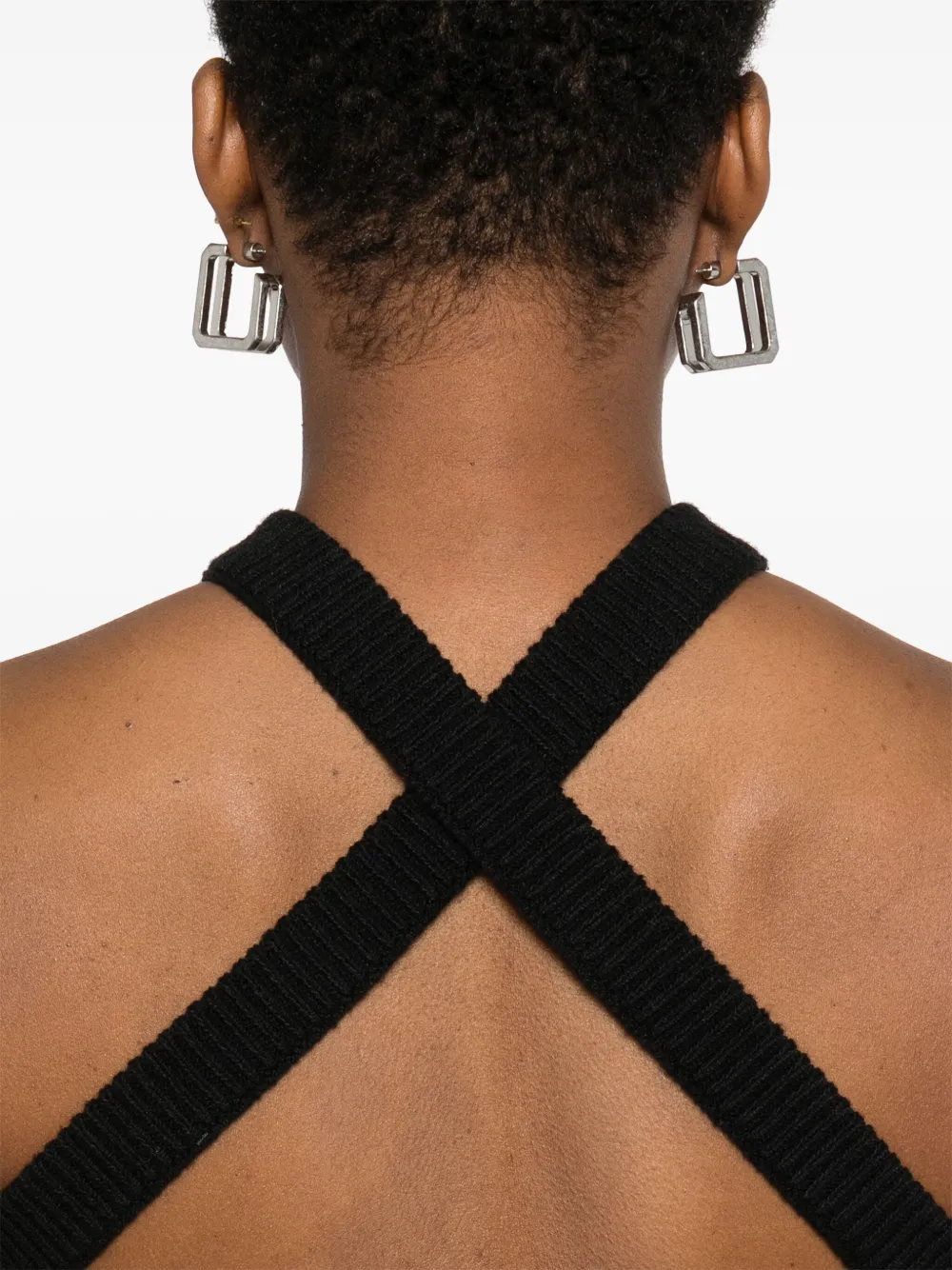 Axel Arigato Crochet Halterneck Tank Top In Black