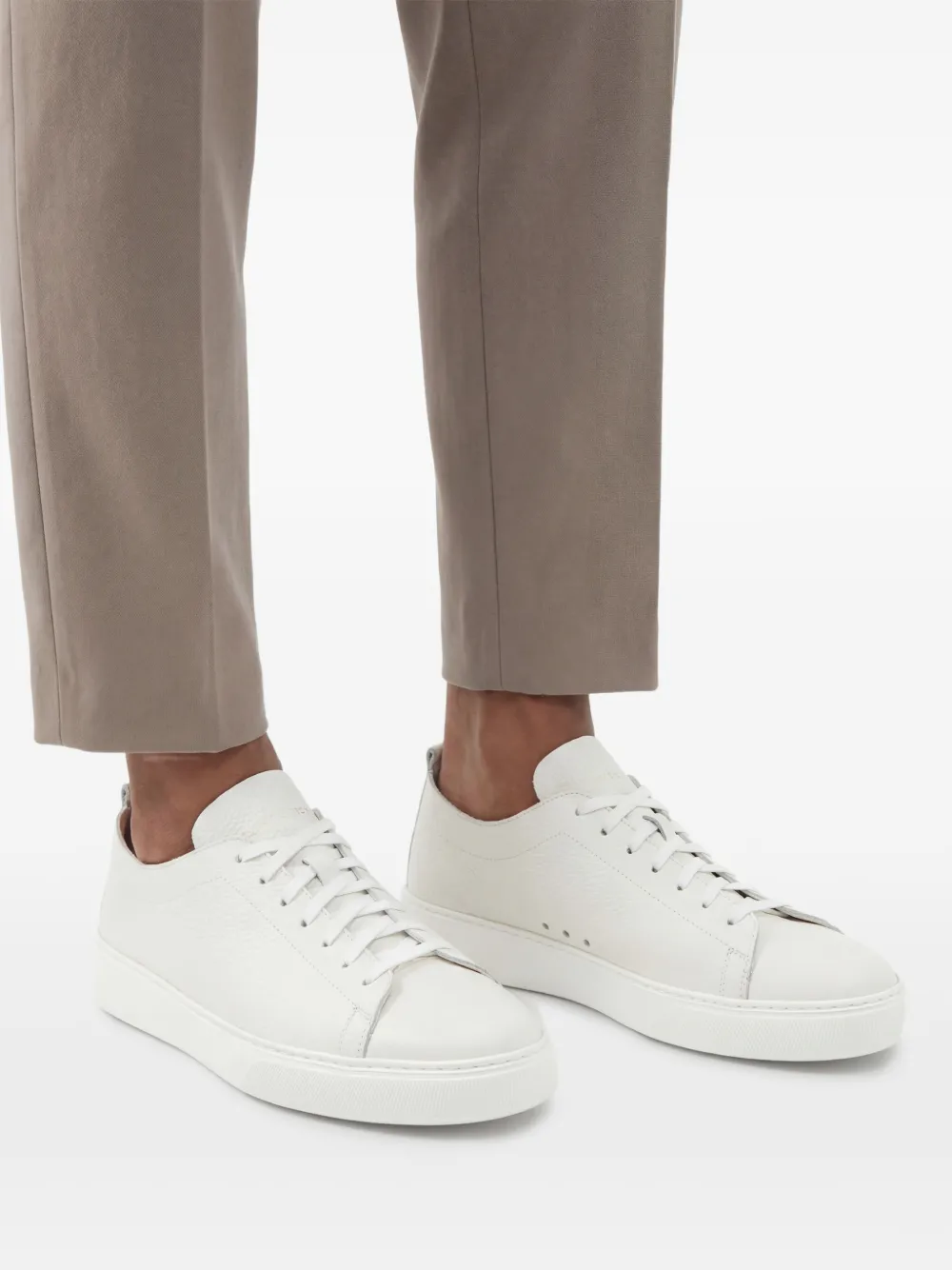 Henderson Baracco Leren sneakers Wit