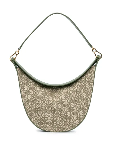 Loewe Pre-Owned 2022 Anagram Canvas Luna hobo bag