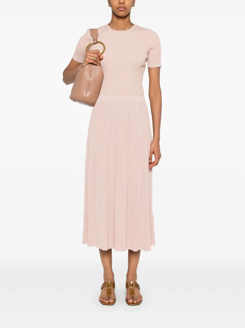 ZIMMERMANN Tallow midi-rok - Roze