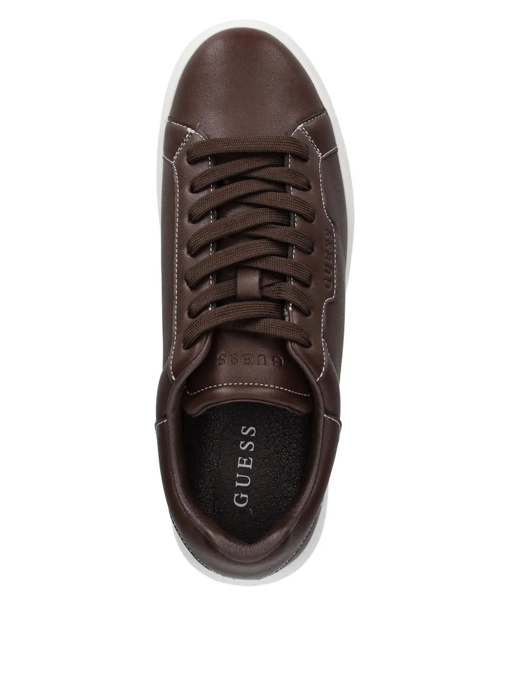 GUESS USA Leren sneakers Bruin