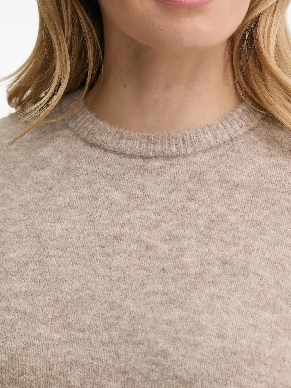 Gestuz Trui met ronde hals Beige