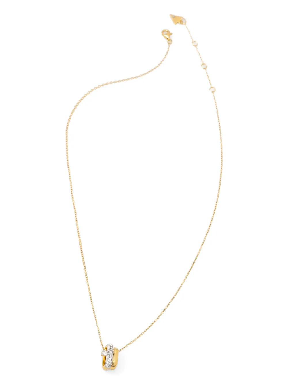 GUESS USA interlocking-pendant necklace - Oro