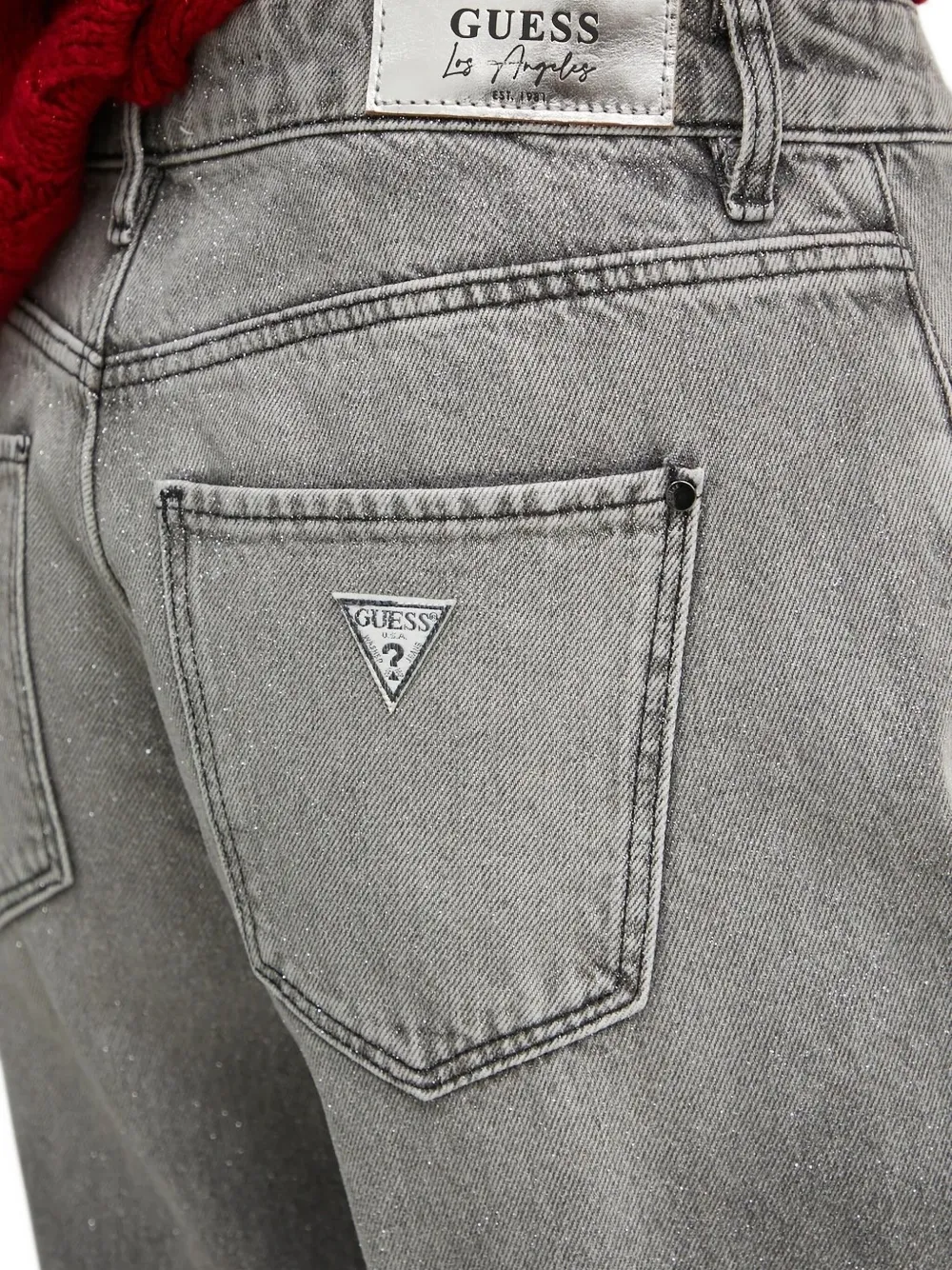 GUESS USA Jeans met wijde pijpen Grijs