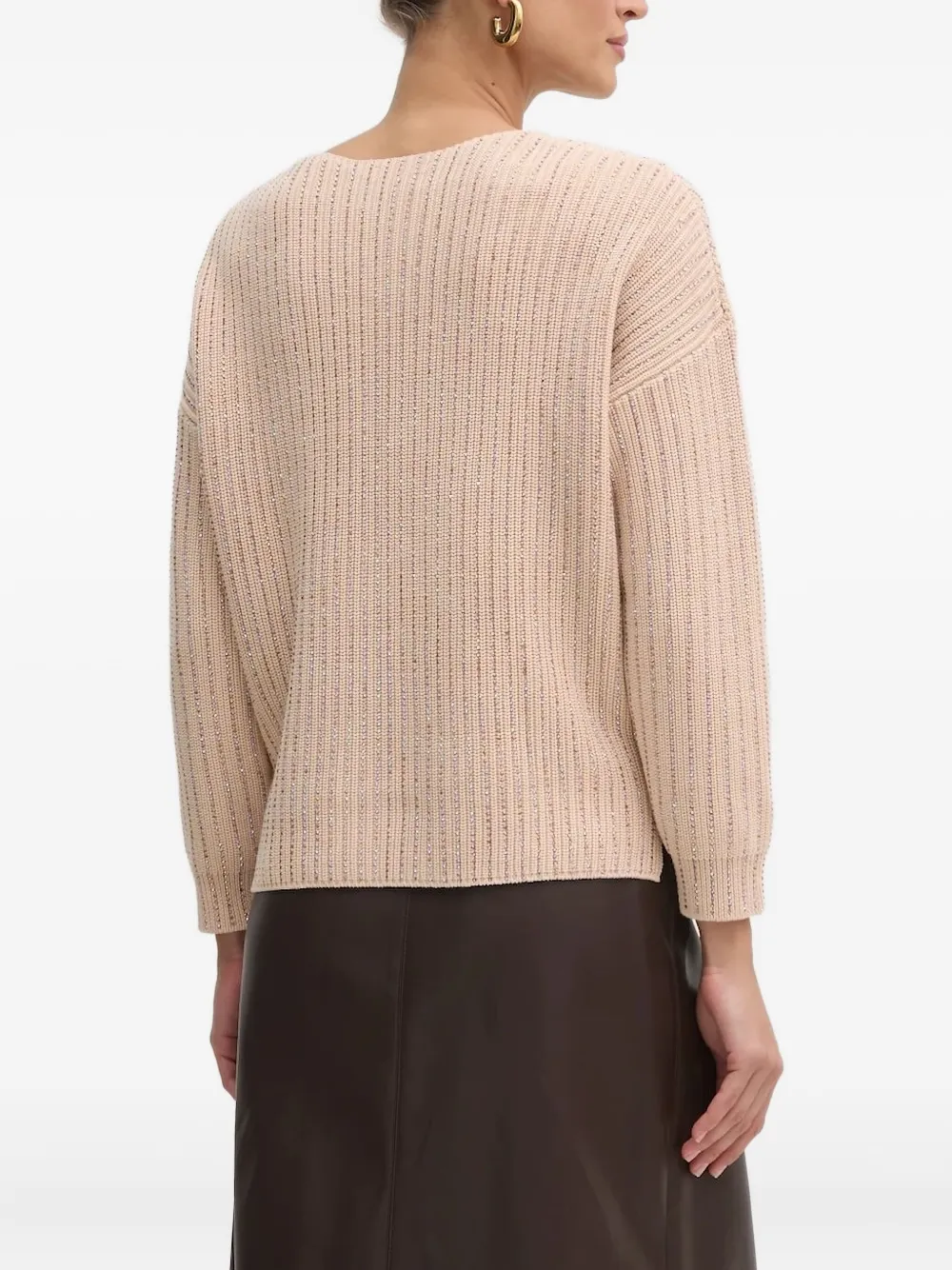 GUESS USA crystal-embellishment v-neck sweater | Knitted Sweaters | Image 2