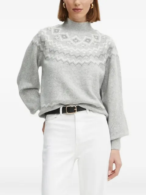 GUESS USA high-neck patterned sweater