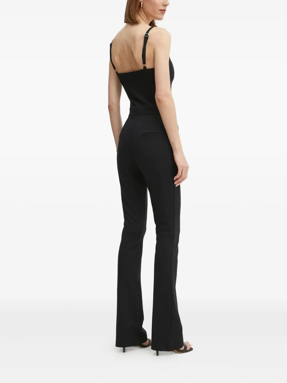 GUESS USA Flared jumpsuit met sweetheart hals Zwart