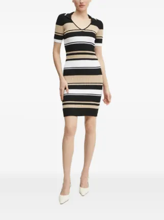 guess striped bodycon dress Striped Mini Dress