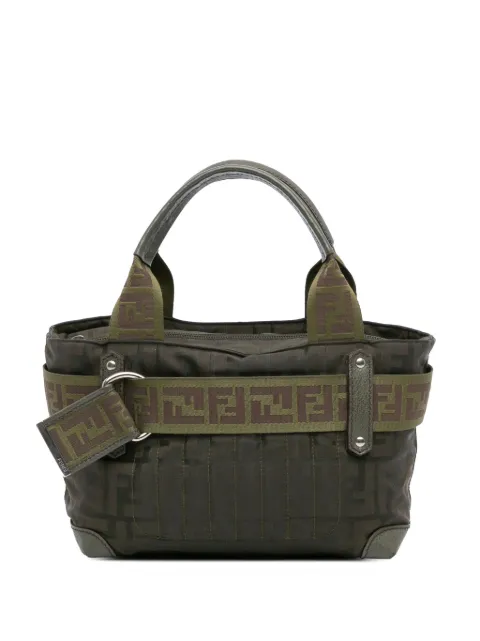 Fendi Pre-Owned 2010-2024 Zucca Nylon Zip Code handbag