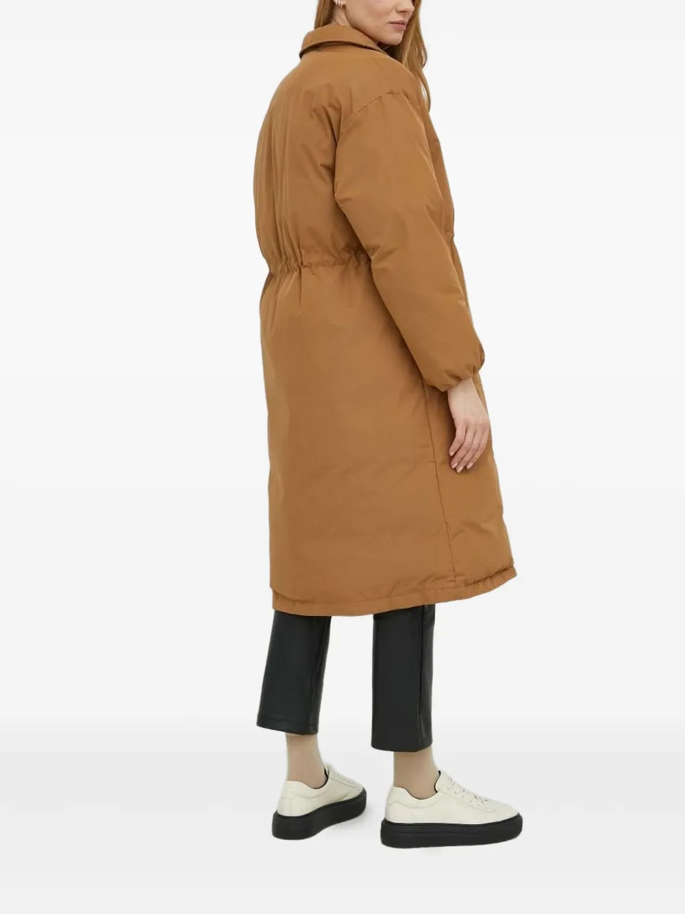Levi's Button-fastening Puffer Trench Coat In Brown