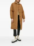 Levi's button-fastening puffer trench coat - Brown