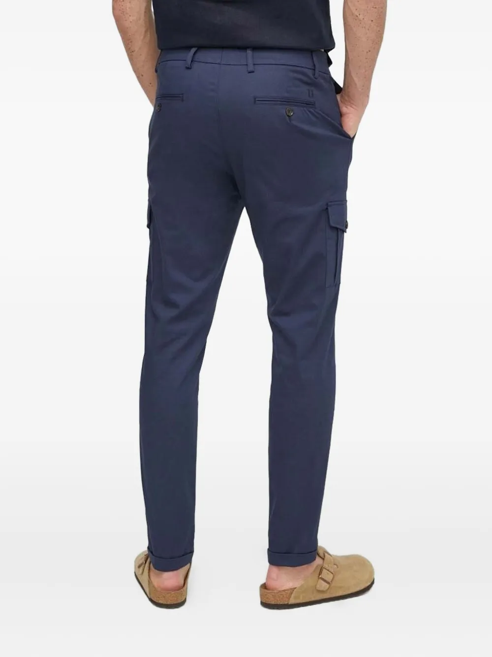 Les Deux Broek met cargo zak - Blauw