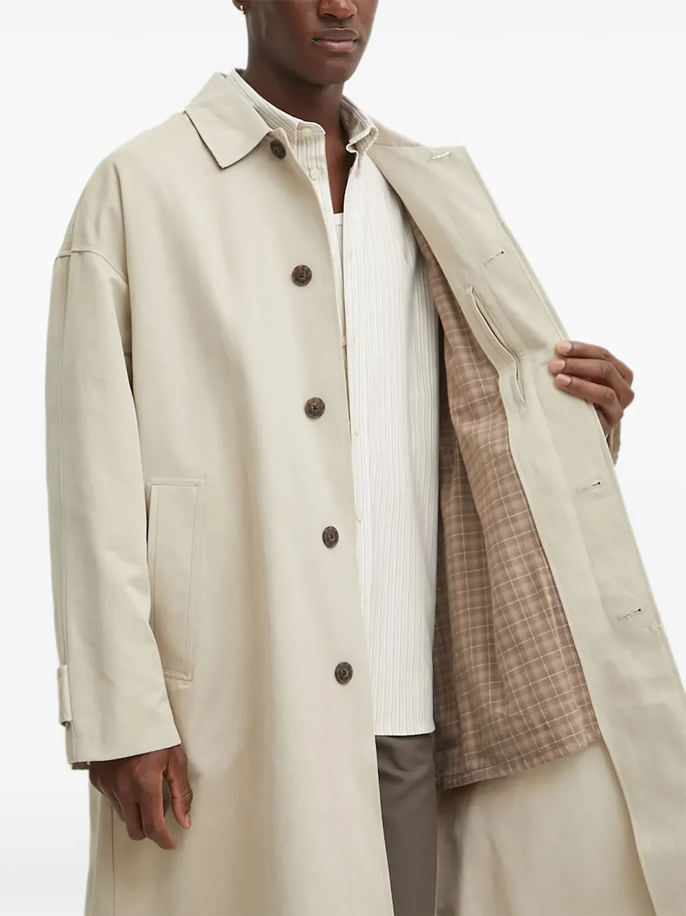 Les Deux Trenchcoat met knoopsluiting Beige