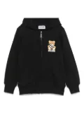 Moschino Kids Teddy Bear-print hoodie - Black