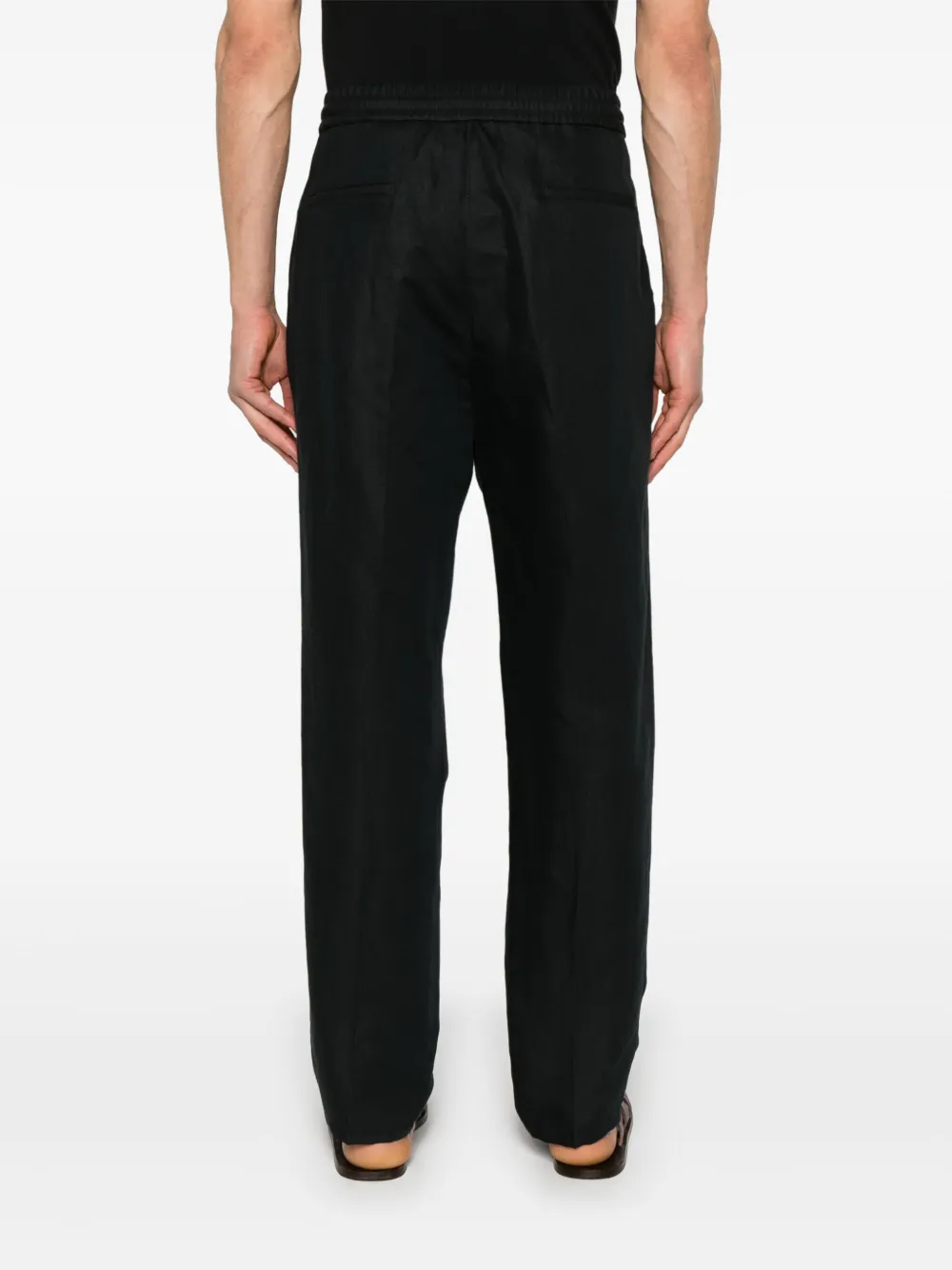 Brunello Cucinelli Plooibroek met toelopende pijpen Blauw