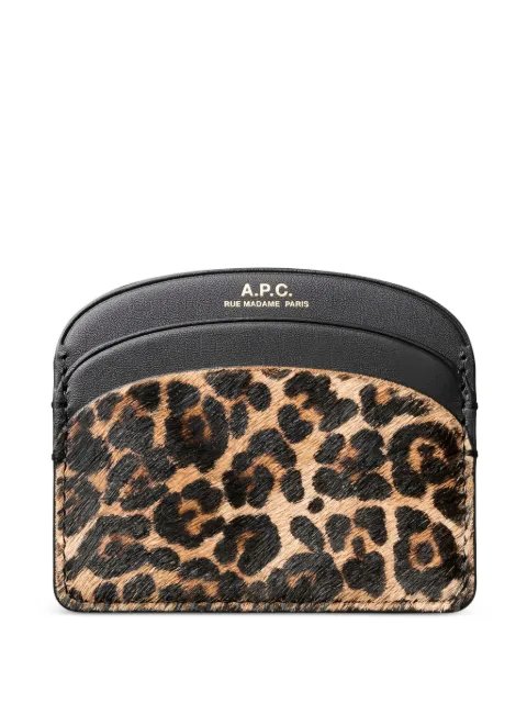 A.P.C. tarjetero estampado